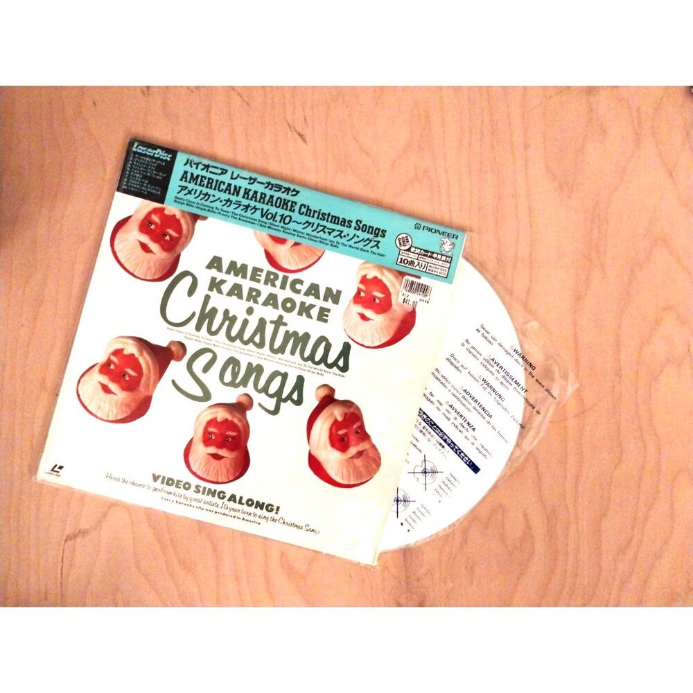 Pioneer American Karaoke Christmas Songs Video Disc Vol 10 Laser Disc Set
